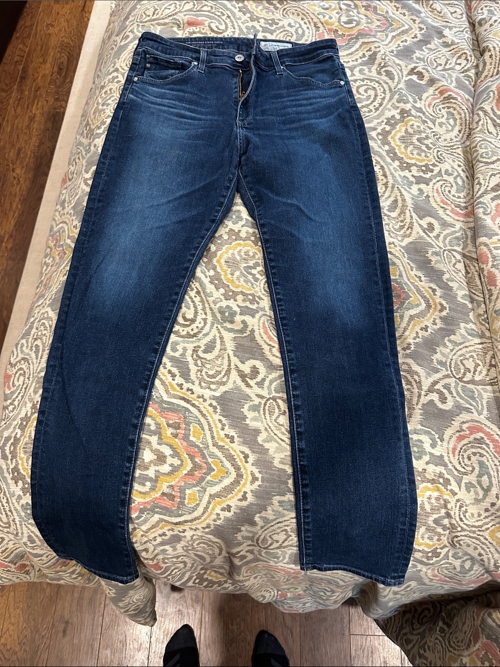 Ag Adriano Goldschmied Dark Blue Skinny Jeans